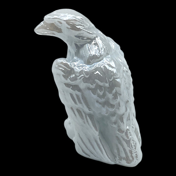 Bernie the Eagle Figurine Boyds Glass 1992 Columbus White Carnival - Picture 13 of 13